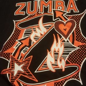Black and red zumba shirt